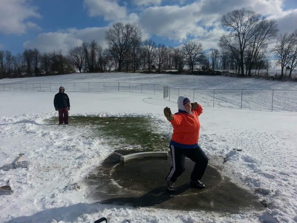 TAYLOR WEISS IN THE SNOW